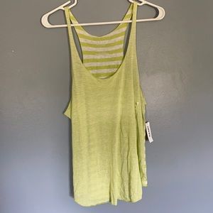 Old navy NWT tank top greens tripe light